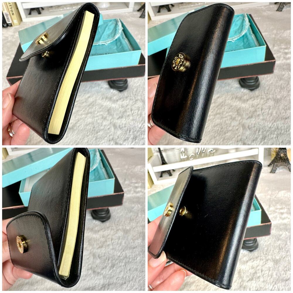 Tiffany & Co small sticky note holder. Black leather. NEW! Vintage RARE GIFT!! - Picture 4 of 10